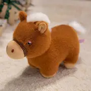 Real Ponys Plushs Toy Chineses Zodiacs Horse Year Mascots Doll Doll For Kids & Adults