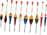 10Pcs Fishing Floats Set Durable Buoy Light Stick for Fishing Transparent Coating Responsive Bite Indicator for Freshwater Saltwater Fishing Activities