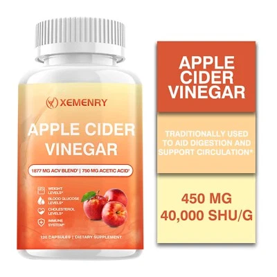 Apple Cider Vinegar - Acetic Acid - for Weight Loss, Fat Burner, Cleanse & Detox