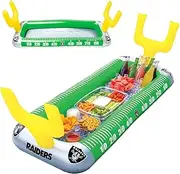 BigMouth Las Vegas Raiders 4 ft Inflatable Food Cooler Buffet Officially Licensed NFL Fan Gear Ice Serving Pool Drink Bar for Tailgate Parties