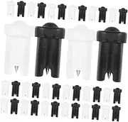 DECOMELODY 60pcs Eyelash Extension Bottle Tips Anti-blocking Needles Replacement Nozzle for Lash Adhesive Bottles Essential Lash Extension Supplies