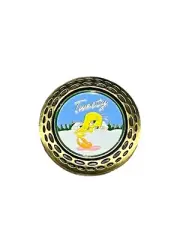 Warner Bros Looney Tunes Tweety Bird Magnetic Hat Clip Golf Ball Marker - Bronze