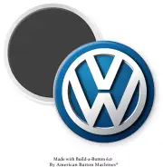 Volkswagon 2.25"Magnetic Backed Button Badge