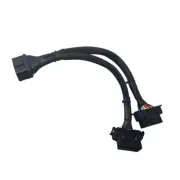 OBD2 Splitter Extension Cable Adapter 16 Pin OBDII Extension 1 Male to 2 Fema...