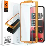SPIGEN AlignMaster for Nothing Phone (2a)/Plus Screen Protector, Easy Application Auto Alignment Technology Installation Tray Oleophobic Coating 9H Tempered Slim Glass [2-Pack] - Clear