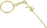 Toyvian Fencing Keychain for Couples Plated Bag Charm Pendant Versatile Keyring Accessory for Sports Fans Unique present for Special Occasions Durable Construction