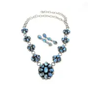Mike Thomas Jr, Necklace, Earring, Golden Hills, Navajo, 30"