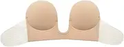 [Generic] Lingerie for Women with Push up Bra Bra Strapless Push Bra Adhesive Bra up Women Bra Backless Sticky Self Satin Garter Lingerie for Women Beige
