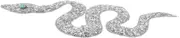 jojofuny Long Sparkle Rhinestones and Sequin Snake Applique Trim Ribbon for DIY Costumes Outfits and Accessories Silver Durable Rhinestone Fabric Patch for Versatile Decoration