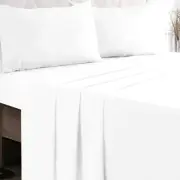 Cotton Rich King Sheet Set - 4 Piece Deep Pocket King Size Bedding Sets with ...