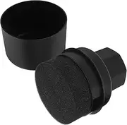 LOORGVEL Tire Polish Brush Applicator Pad Cars Wash Accessories Microfiber Waxing Tires Cleaning Detailing Large Shine Automotive Wheel Round Brush Car Wax Kit Buffer Polisher Sponge Black