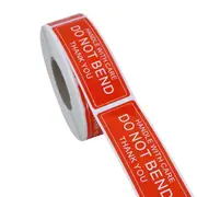150 Pcs/Roll Warning Sticker Handle With Care DO NOT BEND Remind Labels