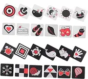 ORFOFE 20pcs Literacy Card Cards Oh Little Flashcards Sensory Talking White Bulk Card Flashcard