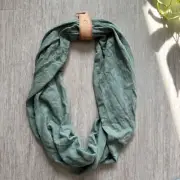 G&L Positive Goods Raina Loop Scarf NWT Upcycled Recycled Green