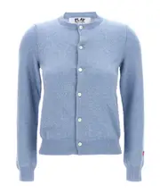 Long-sleeved knitted cardigan L,M LightBlu