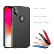 For Apple iPhone X XR XS Max Slim Thin Case Hard Back Bump Cover