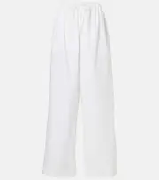 [The Row] The Row Hubert cotton wide-leg pants AU 14 white