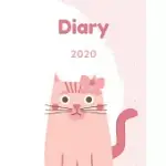 DIARY 2020: CAT LOVERS DIARY, WEEKLY VIEW ORGANISER: POCKET PAPERBACK NOTEBOOK STYLE WITH PRIORITIES & TO DO LIST PLANNER, ROSE PI