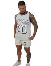 [Clubman] Relaxed fit Singlet in Driftwood White