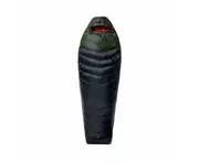 Kathmandu Zenter -3 °C Down Puffer Sleeping Bag - Regular Unisex - Black Stingray/Dark Moss