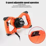 Concrete Mixer Handle Electric 6 Speed Cement Mixers Drill Grout Stirrer New