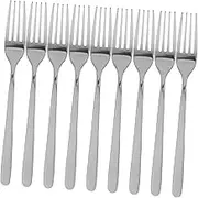 LABRIMP 12pcs Stainless Steel Dinner Fork Set Elegant for Home Restaurant Wedding Dishwasher Safe Forks for Appetizer Salad Dessert