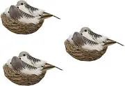 Toddmomy Simulation Birds Nest Decor Set Real Craft Kit for Easter Toy Girl and Boys and Girls Home Decor