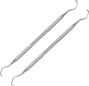 Dental Instruments Gracey Curette Scaler - Double Ended Tartar Remover - by DMX INTL (Pack of 2)