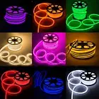 50ft Flexible LED Neon Rope Light Strip Waterproof Building Bar Outdoor Decor