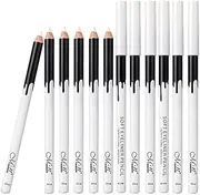 Prettyia Waterproof Multifunction Highlighter Pencil White Eyeliner Makeup Pen Beauty Cosmetics Tools, 12pcs
