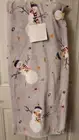 Isaac Mizrahi Christmas Rainbow Snowman on Lavender Plush Throw Blanket 60x70