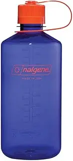 Nalgene Sustain Tritan BPA-Free Water Bottle Made with Material Derived from 50% Plastic Waste, 32 OZ, Narrow Mouth, Periwinkle