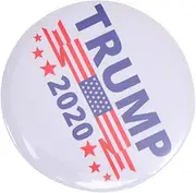 [Healvian] Creative Brooch Commemorative Pin for Parties Festivals Elegant America President Badge White present for Women and Men