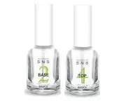SNS Basics Bases&Sealers - Base Coat ( #2 ) & Top Coat ( #4 ) -COMBO PACK 0.5 oz