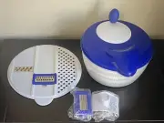 Salad Spinner Mixing Bowl w/ Grater Shredder & Slicer - Mixing Bowls, Prep Tools