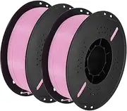uxcell PETG 3D Printer Filament, 1.75mm 1KG High Precision Moistureproof Superior Toughness Glossy Filament Pink for Printers 2 Pcs