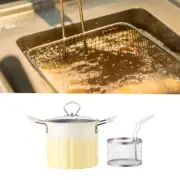 Deep Frying Pot with Frying Basket Soup Pot for French Fries Cooking Frying