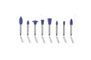 Kenda Hi-Shine Polishing, No. 5008, 5 x 10mm, Medium Point, Right Angle, Blue, 6/Pack
