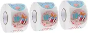 Milisten 3 Rolls Happy Birthday Stickers Self Adhesive Baking Sealing Stickers for Envelopes Easy Peel Birthday Party Labels for Adults Celebrations