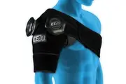 Ice20 Ice Therapy Double Shoulder Cold Compression Wrap w Strap Bag