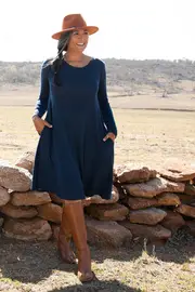 Pheonix Rising Merino Swing Dress--FOI-FO5862