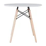 Pinto 100cm Dining Table Round 4 Seater White