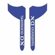 Shimano DX Seatpole decal set - BLUE - old school bmx