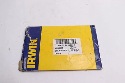 (12-Pk) Irwin Fractional Straight Shank Jobber Length Drill Bit HSS 13/64"
