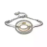 SWAROVSKI | LOGAN BANGLE CRYSTAL BRACELET ✪NEW✪ 1039817 GORGEOUS RHODIUM RARE US