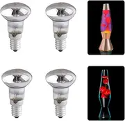 Lava Lamp Bulb 30W, 4 Pack R39 Reflector Bulbs, Dimmable Small Edison Screw SES Spot Light Bulbs, 310 Lumens, Warm White 2700K, 230V