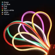 DIY 12V Flexible LED Strip Waterproof Lights Silicone Tube Buckles 1M 2M 3M 5M