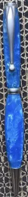 Twist Ballpoint Pen Cross Refill Resin Blue White Gray