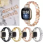 For Fitbit Versa 3/Sense Bling Rhinestones Metal Watch Band Wrist Strap Bracelet