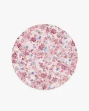 185' Round | Machine Washable Runner Rug | Kid & Pet Friendly | Indoor Rug | Camille Multicolour Pink Rug | Ruggable